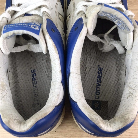 Vintage Converse Weapon Magic Johnson Sz 9.5 Low Tops Blue White RARE